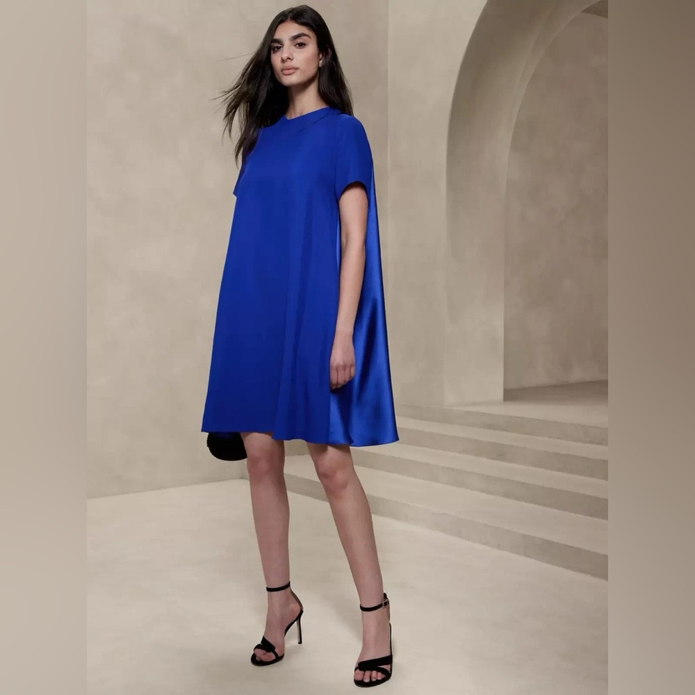 Banana Republic Aurelia Mini Dress - Royal Blue